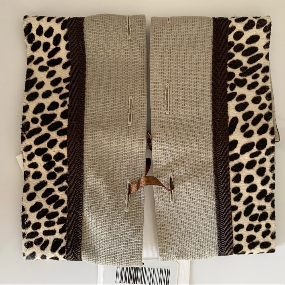 NEW 'S MAXMARA NEGRAR Linen Cubes  Cuffs